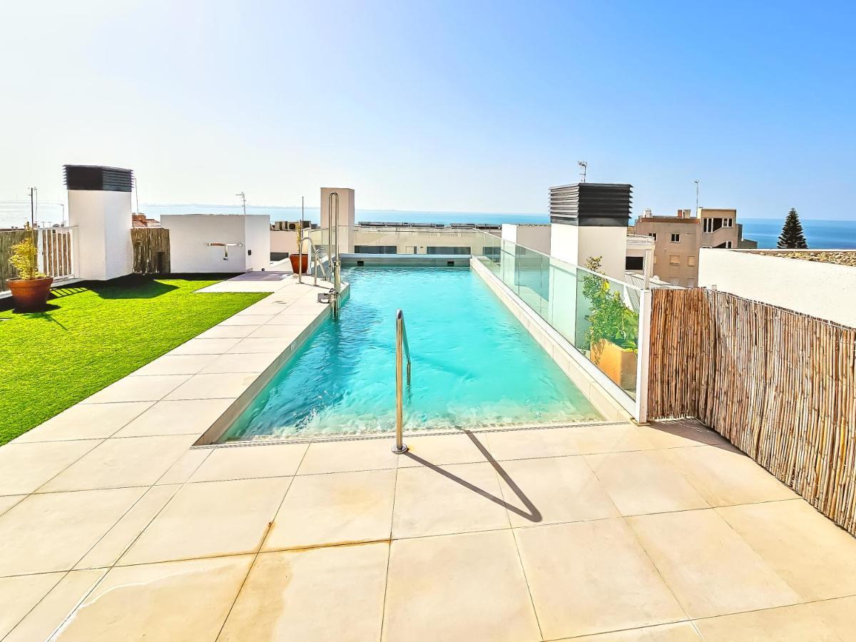 Oceanfront Duplex With A Rooftop Pool And Terrace El Puerto de Santa María Extérieur photo